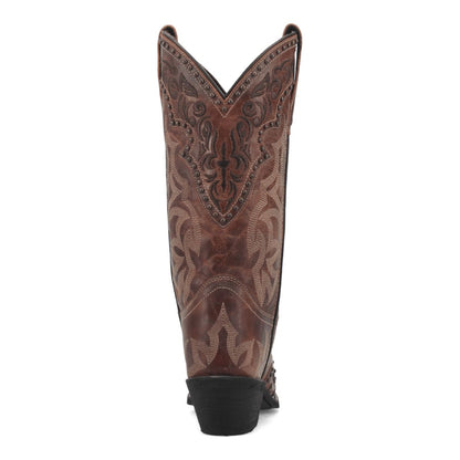 Laredo Women's Braylynn Snip Toe Leather Boots - Brown 52410