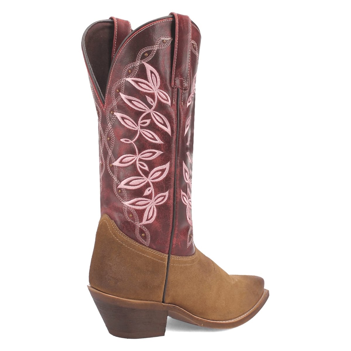 Laredo Women's Kama Snip Toe Leather Boots - Honey/Red 20005