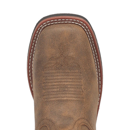 Laredo Women's Megan Broad Square Toe Leather Boots - Tan 3119