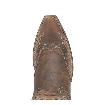 Laredo Women's Zury Snip Toe Leather Boots - Brown 54268