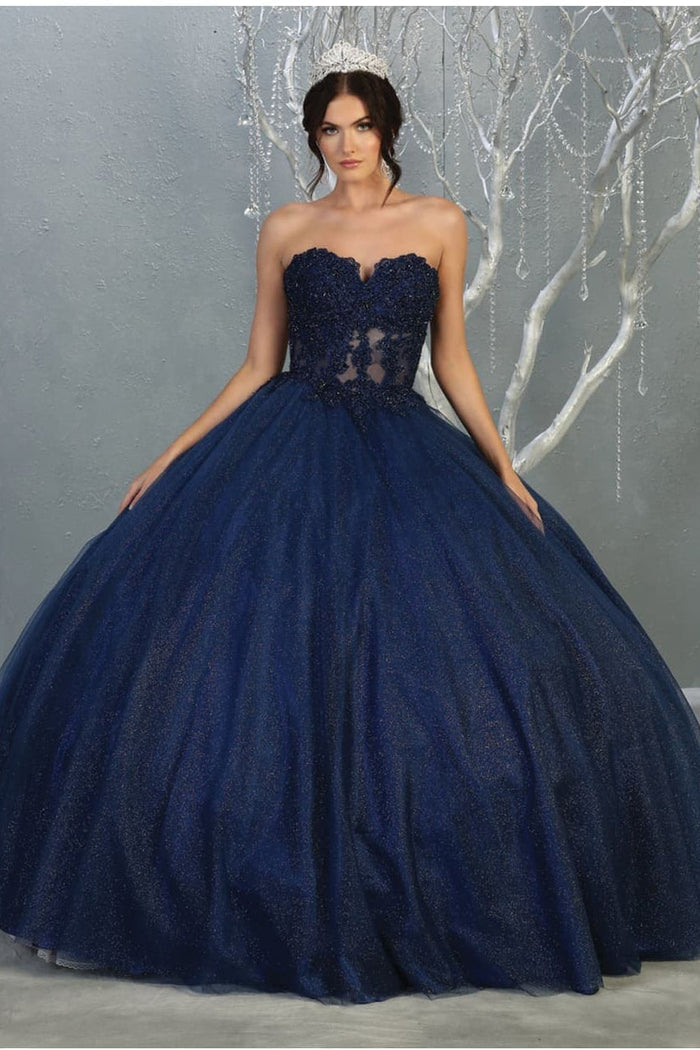Quinceanera Dress Ball Gown Bolero Glitter Style