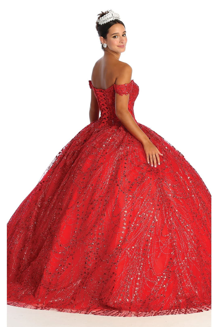 Layla K LK153 Corset Back Embellished Quinceanera Formal Ball Gown