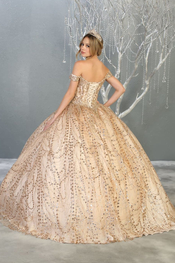 Layla K LK153 Corset Back Embellished Quinceanera Formal Ball Gown