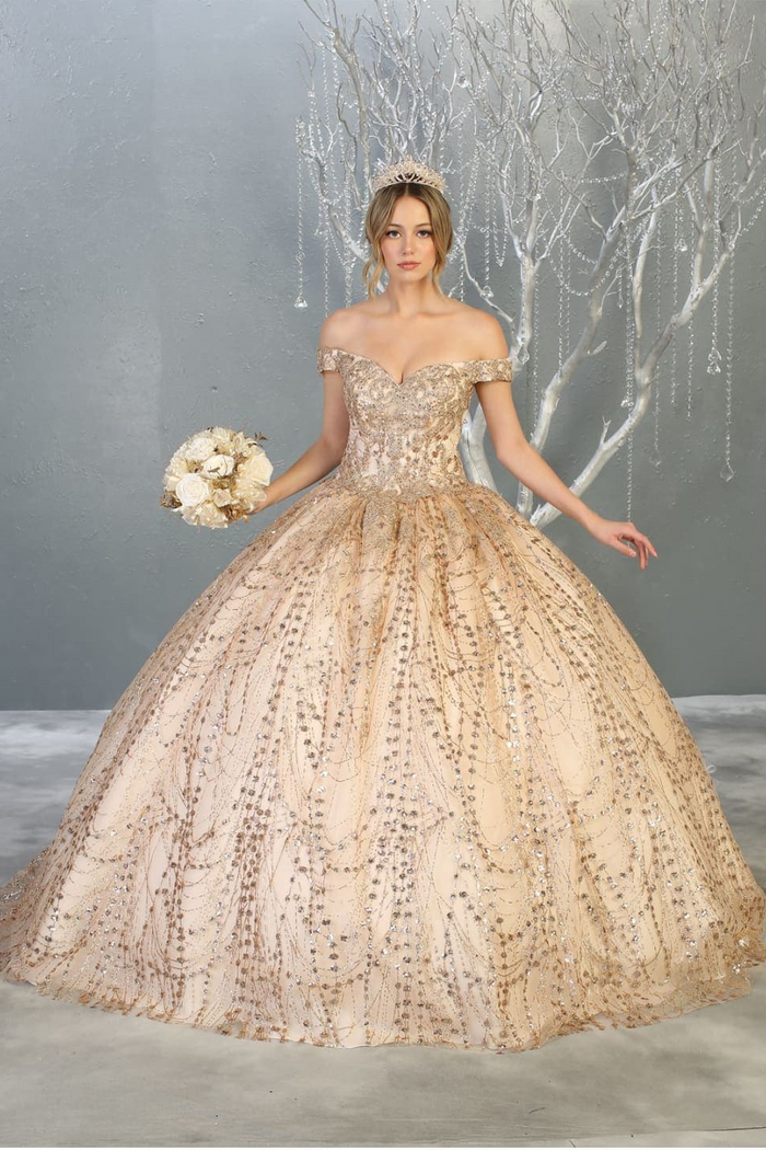 Layla K LK153 Corset Back Embellished Quinceanera Formal Ball Gown