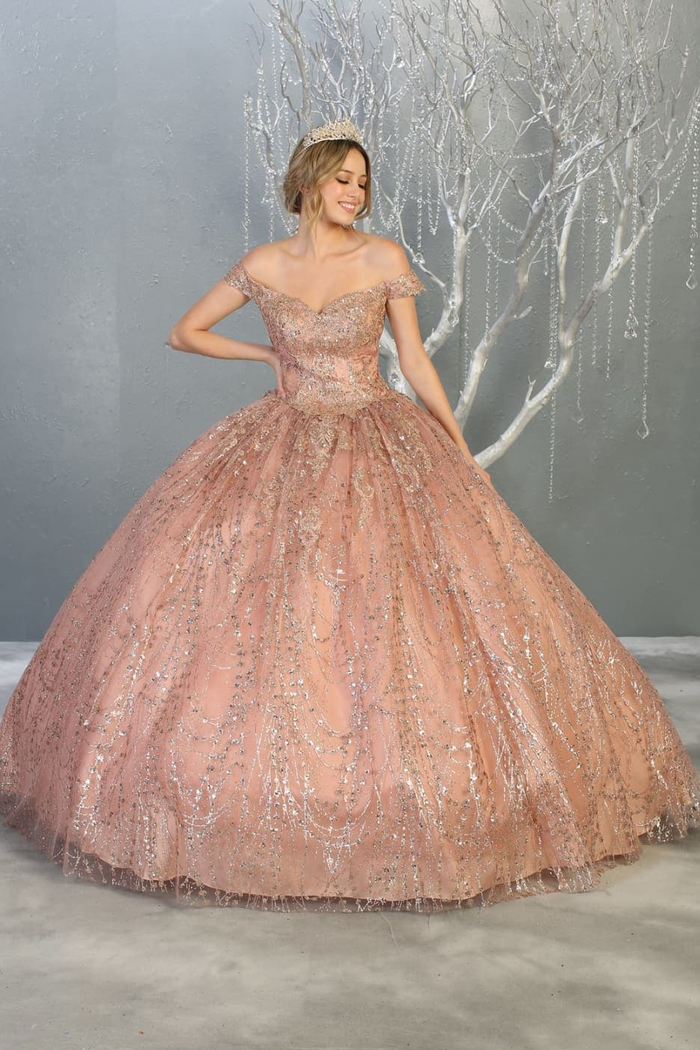 Layla K LK153 Corset Back Embellished Quinceanera Formal Ball Gown