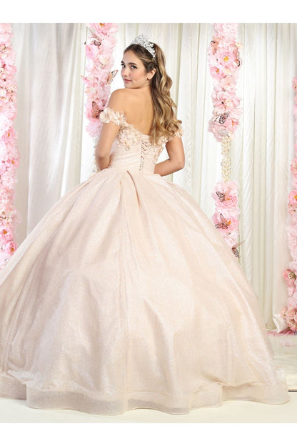 Plus Size Ball Gown in Mauve | Formal Quinceanera Dress by LK154