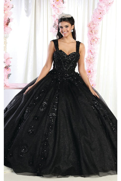 Layla K LK171 Corset Sleeveless Glitter Ball Quince Dress