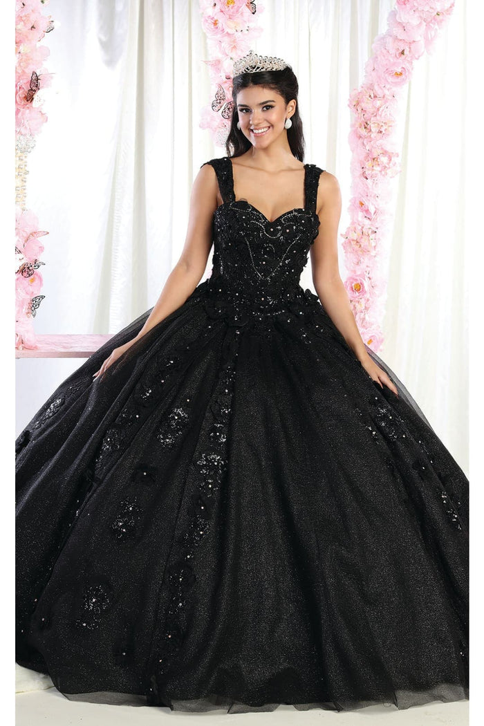 Layla K LK171 Corset Sleeveless Glitter Ball Quince Dress
