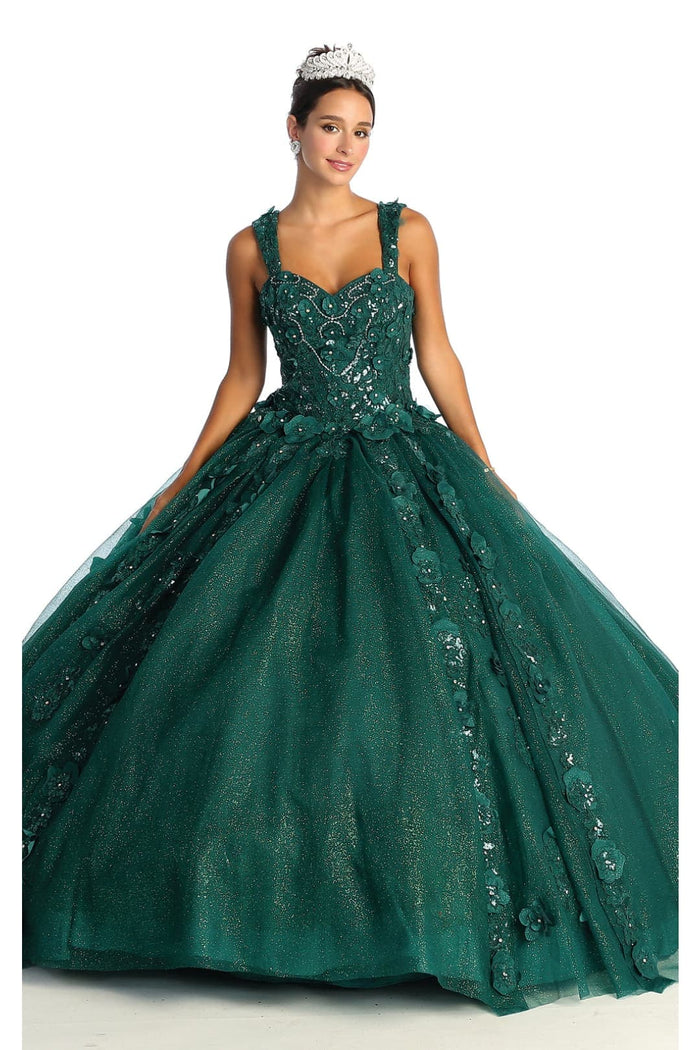 Layla K LK171 Corset Sleeveless Glitter Ball Quince Dress