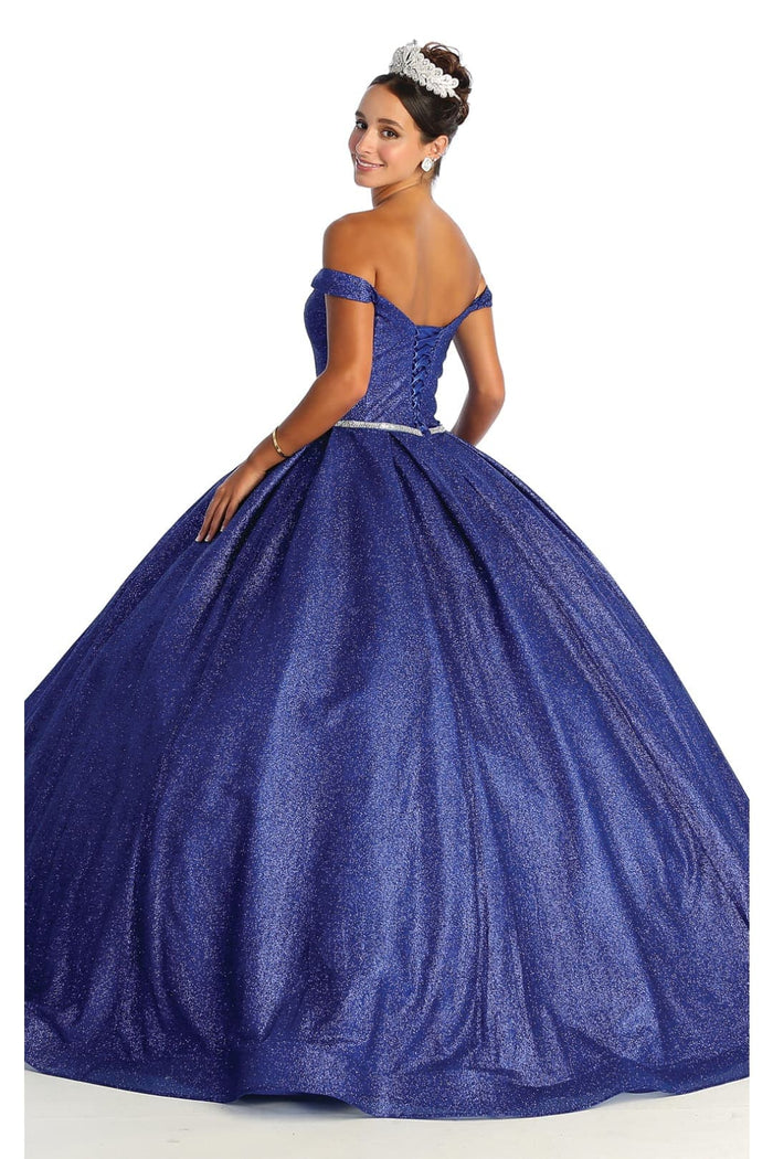 Layla K LK176 Off The Shoulder Glitter Sweetheart Quinceanera Dress