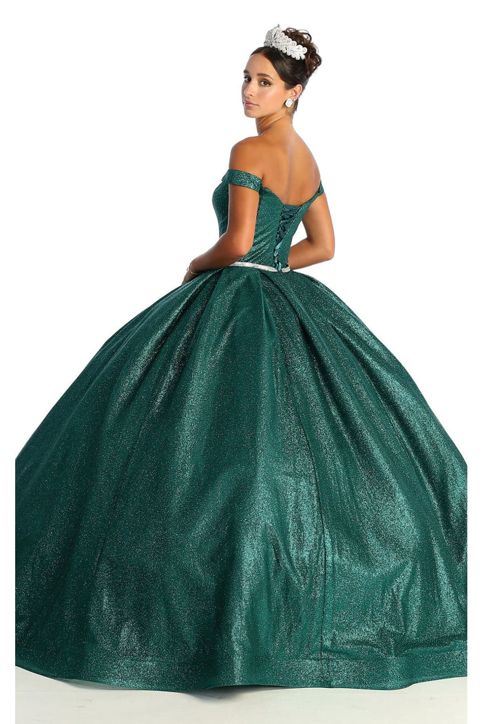 Layla K LK176 Off The Shoulder Glitter Sweetheart Quinceanera Dress