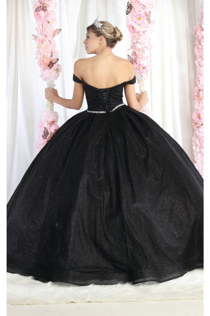 Layla K LK176 Off The Shoulder Glitter Sweetheart Quinceanera Dress