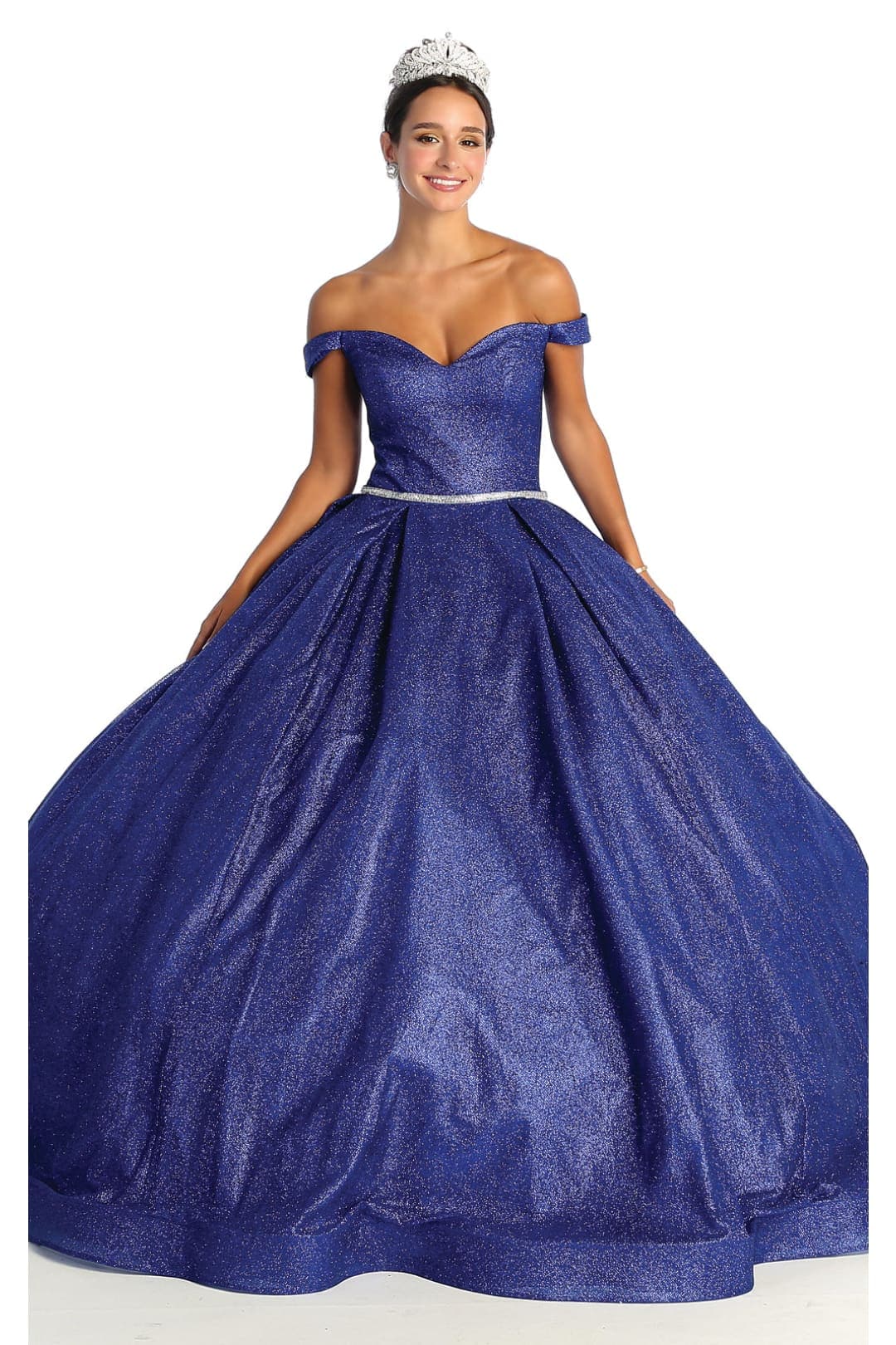 Layla K LK176 Off The Shoulder Glitter Sweetheart Quinceanera Dress