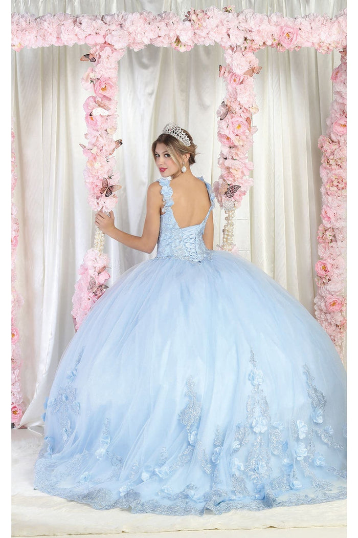 Layla K LK180 Corset Sleeveless Embroidered Quinceanera Ball Gown