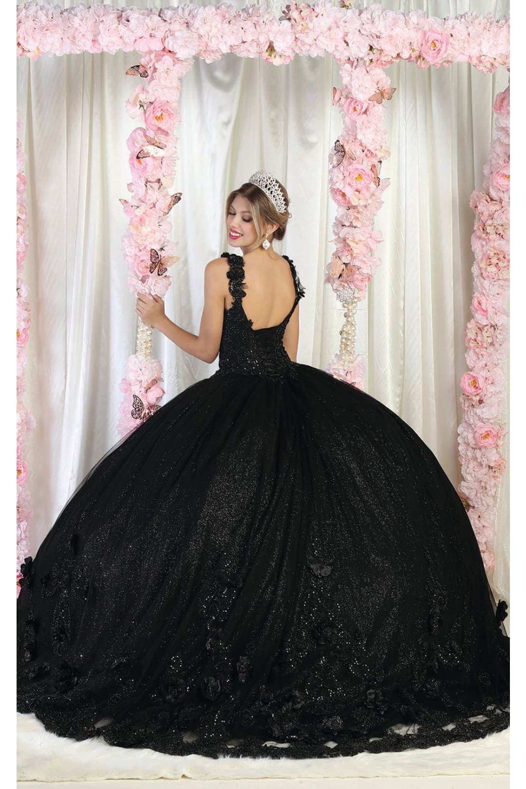 Layla K LK180 Corset Sleeveless Embroidered Quinceanera Ball Gown