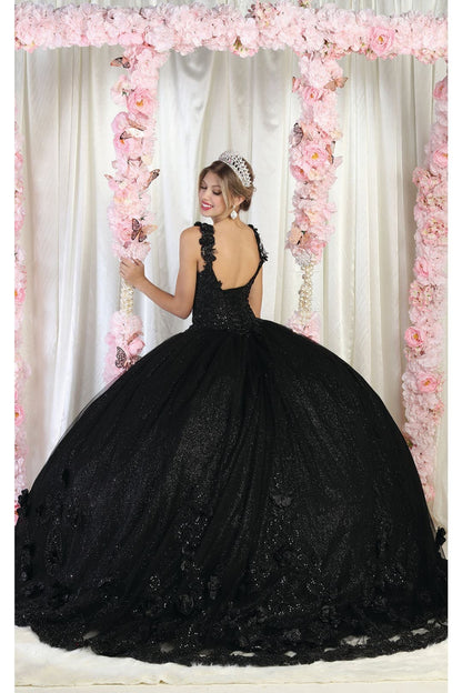 Layla K LK180 3D Floral Straps Ball Gown