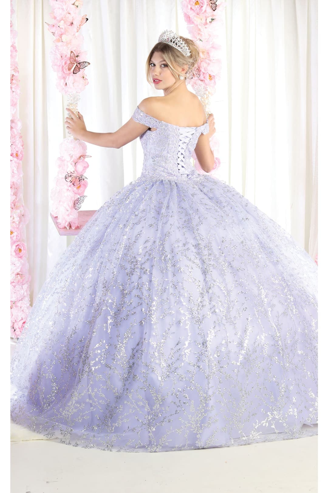 Layla K LK183 Sweetheart Glitter Ball Gown