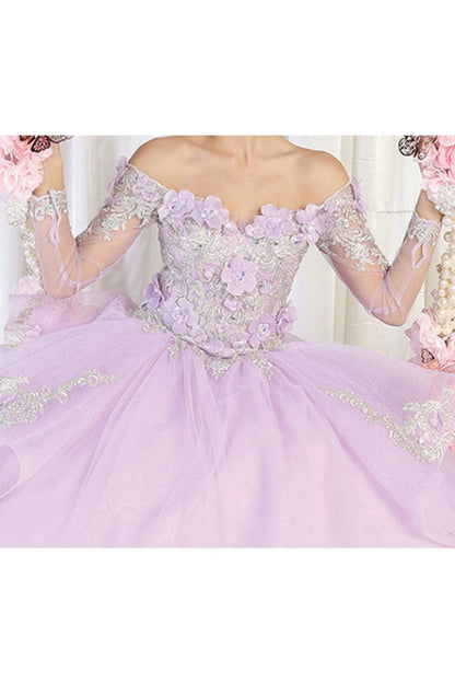 Layla K LK189 Off Shoulder Ball Quince Gown