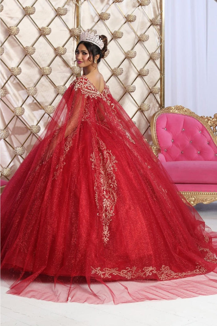 Layla K LK230 Sweetheart Glitter Tulle Quinceanera Long Gown