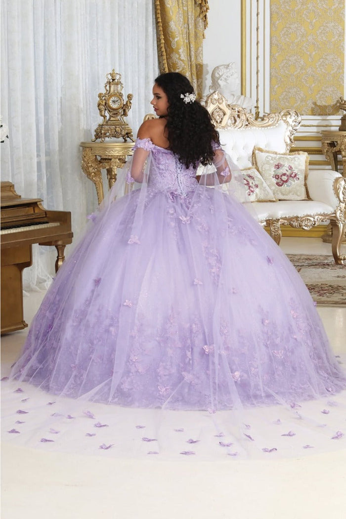 Layla K LK236 Sweetheart Lace up Back 3D Embellished Quince Gown