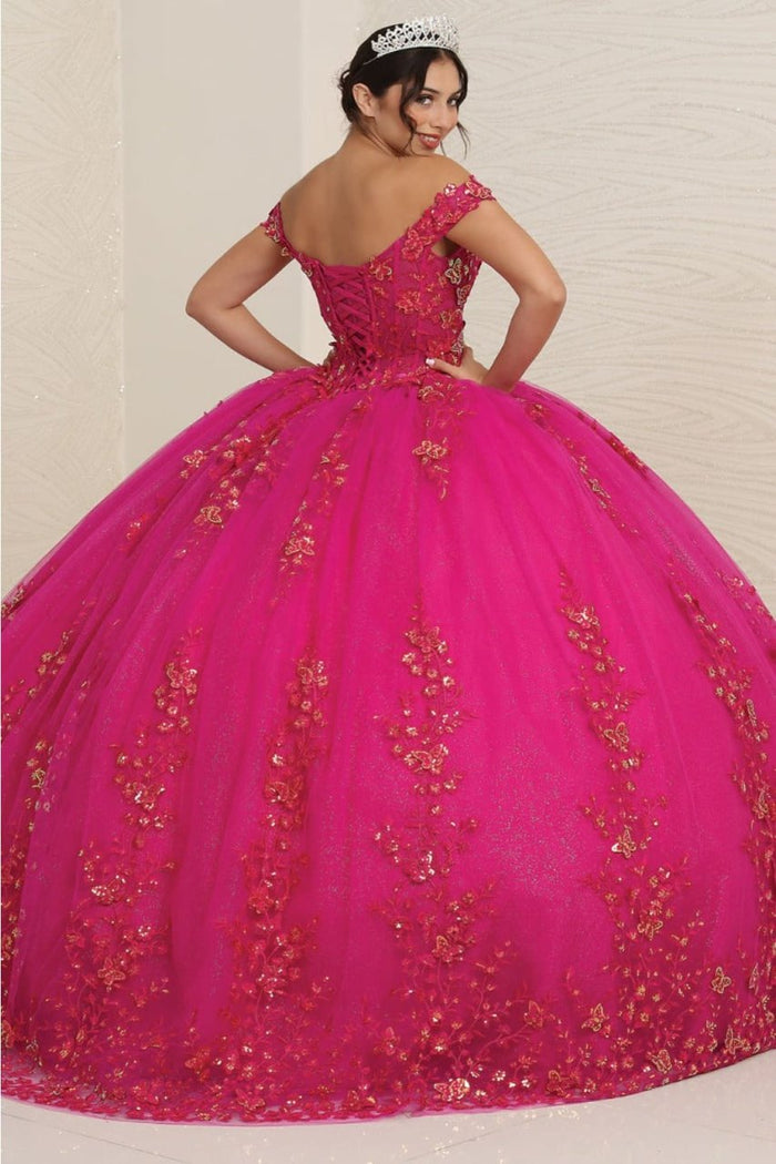 Layla K LK252 Sweetheart Corset Embroidered Sweet 16 Ball Gown