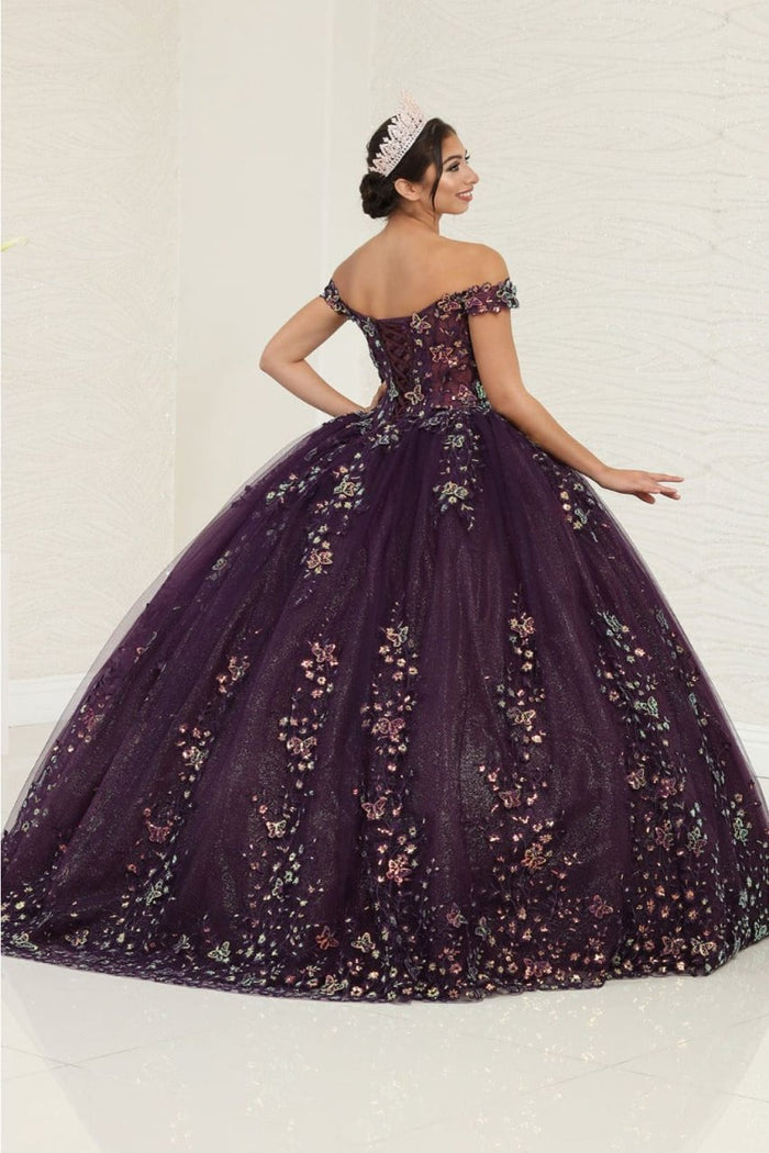 Layla K LK252 Sweetheart Corset Embroidered Sweet 16 Ball Gown