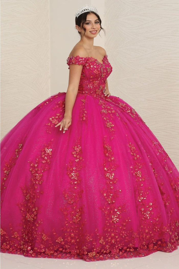 Layla K LK252 Sweetheart Corset Embroidered Sweet 16 Ball Gown