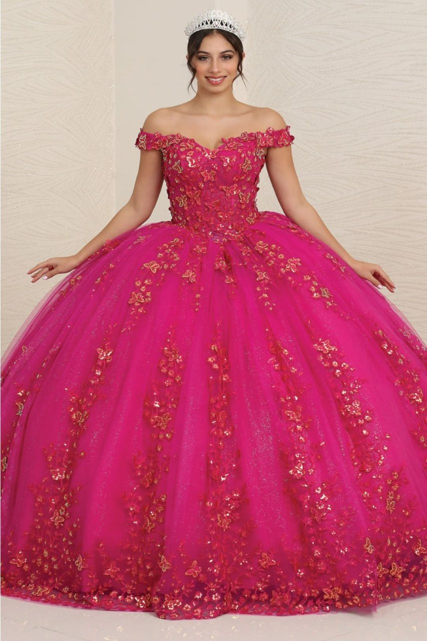 Layla K LK252 Sweetheart Corset Embroidered Sweet 16 Ball Gown