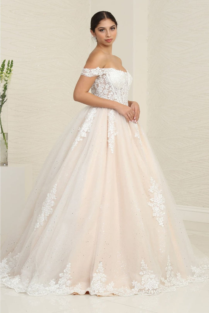 Layla K LK253 Corset Bodice Ivory/Nude Wedding Gown