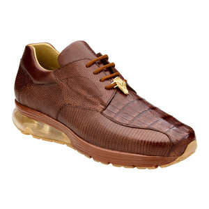 Belvedere Lazaro Peanut Antique Alligator Luxury Shoe