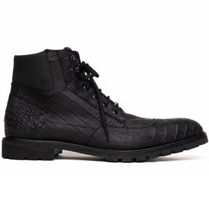 Marco Di Milano Leoni Oil Black Leather Dress Shoe