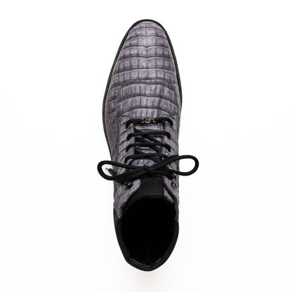 Marco Di Milano Leoni Oil Gray Leather Shoe