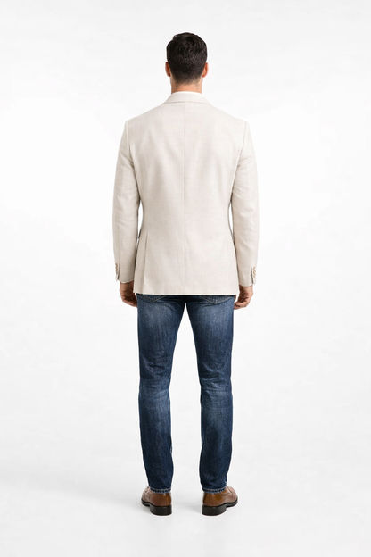 Light Tan Western Blazer - Sand Color