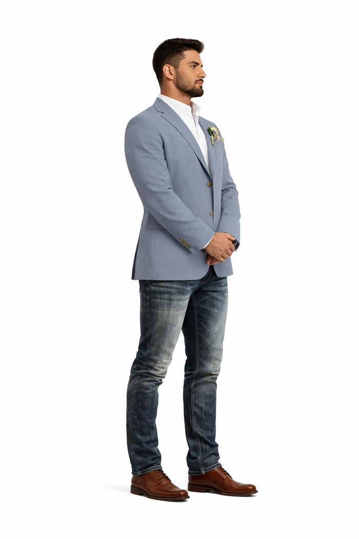 Light Tan Western Blazer - Sand Color