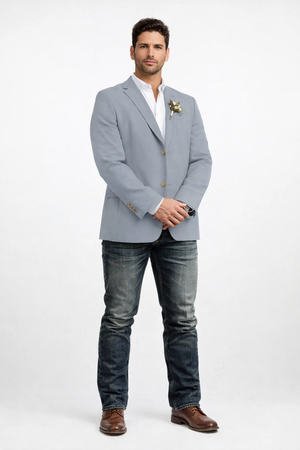 Light Tan Western Blazer - Sand Color