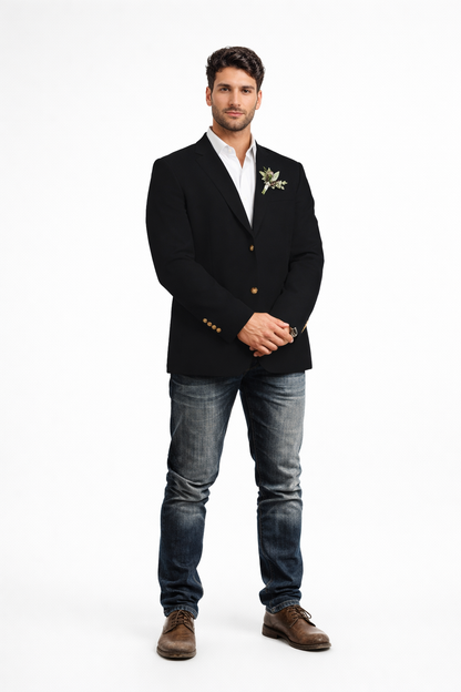 Light Tan Western Blazer - Sand Color