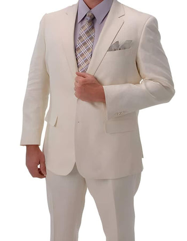 Linen Suit - Mens Summer Suits  Ivory  Linen Color - Beach Wedding