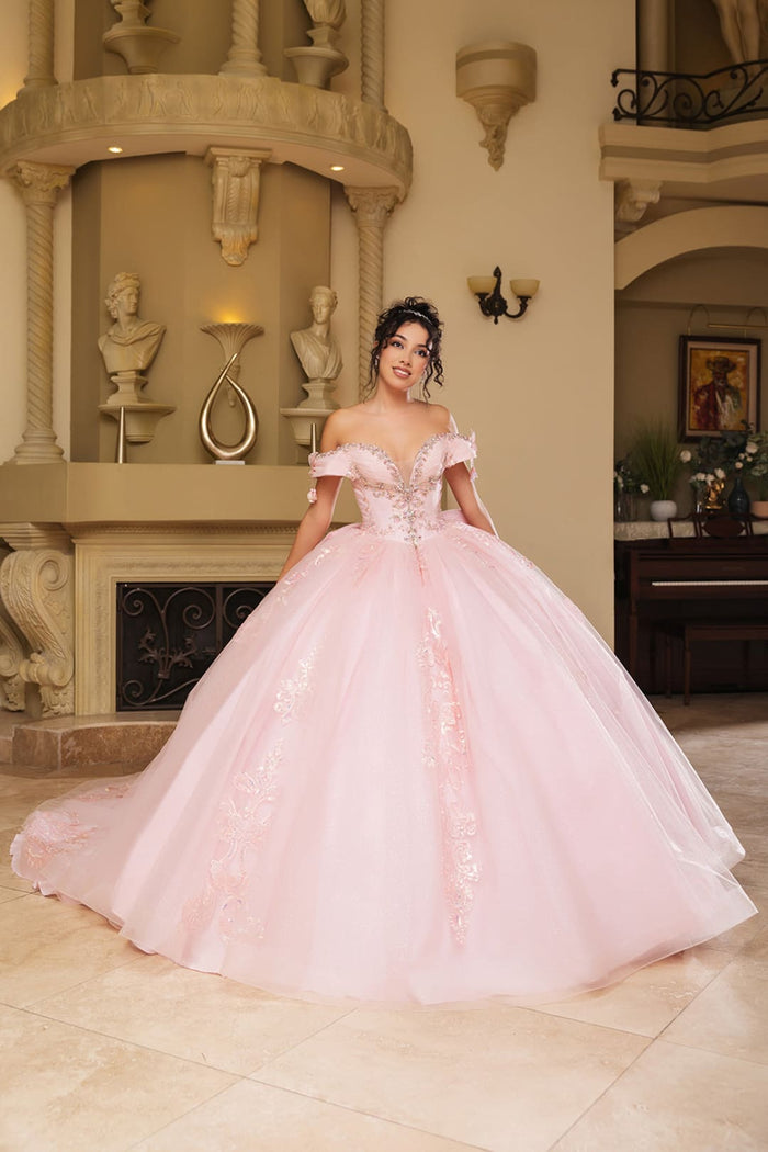 Long Gala Dress Sweetheart Sequin Quince Gown By Layla K LK274