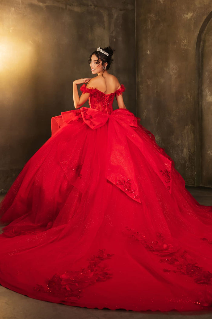 Long Gala Dress Sweetheart Sequin Quince Gown By Layla K LK274