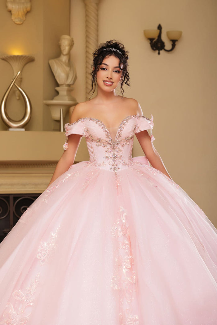 Long Gala Dress Sweetheart Sequin Quince Gown By Layla K LK274