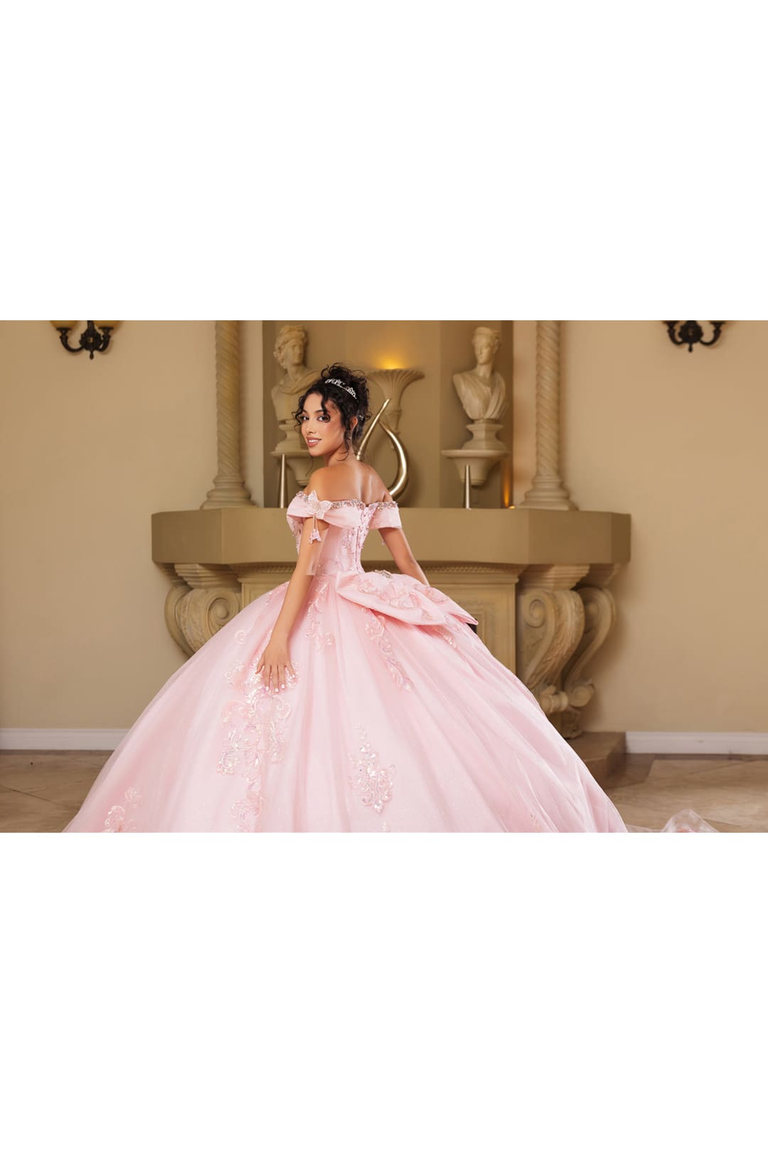 Long Gala Dress Sweetheart Sequin Quince Gown By Layla K LK274
