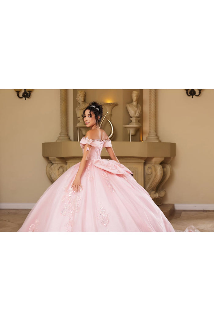 Long Gala Dress Sweetheart Sequin Quince Gown By Layla K LK274