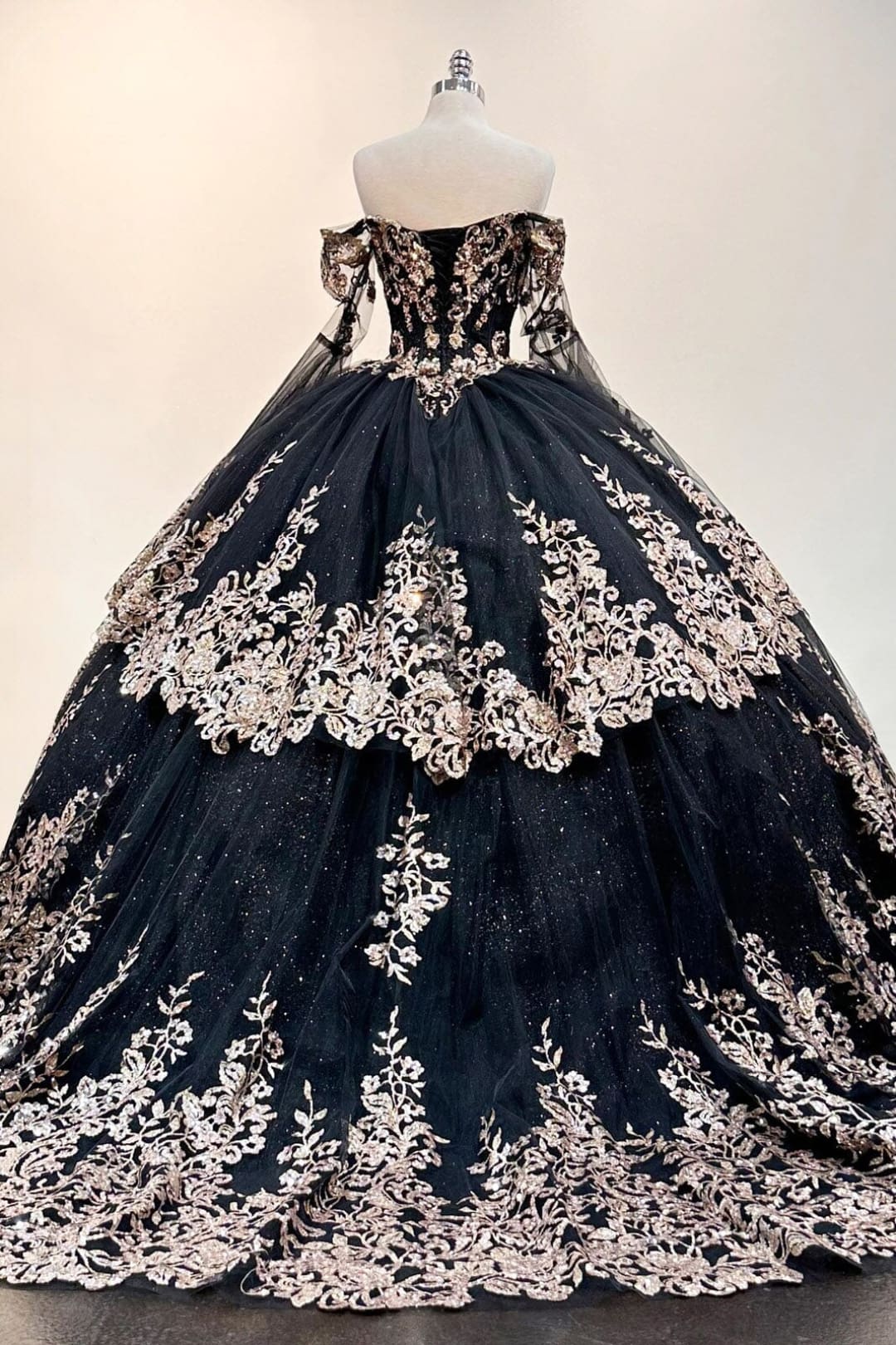 Long Sleeve Off Shoulder Ball Gown by Elizabeth K GL3184 - Quinceanera Dresses