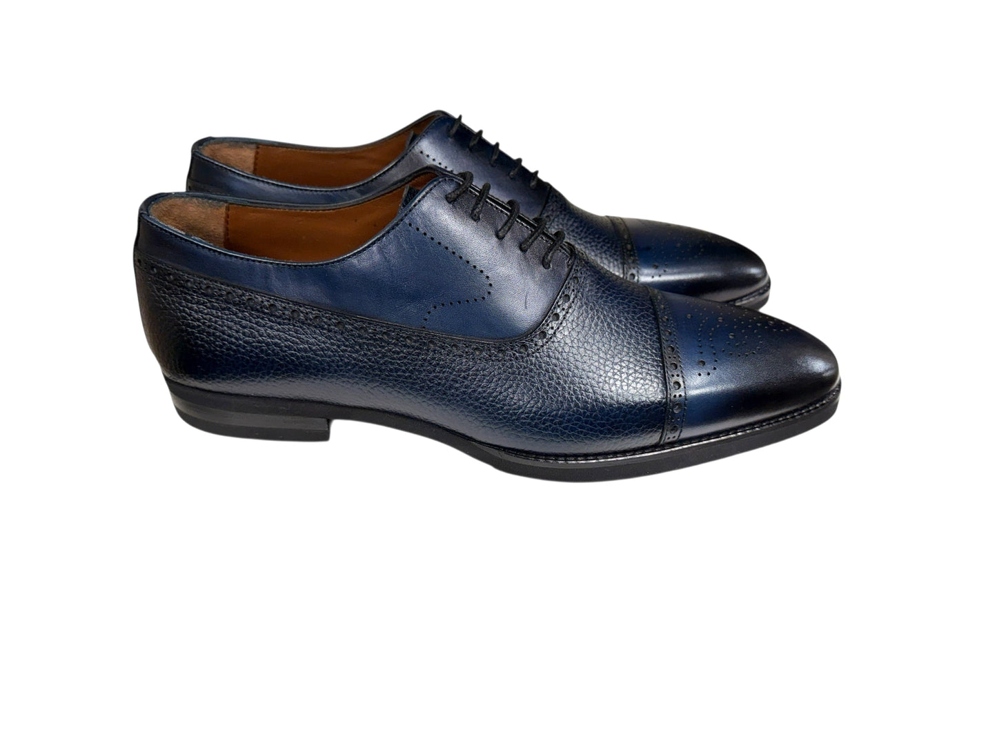 P0005228 -Lord -Cap toe Perforated -Navy