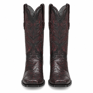 Los Altos Black Stingray mantarraya skin Botas de mantarraya - Mantarraya boot