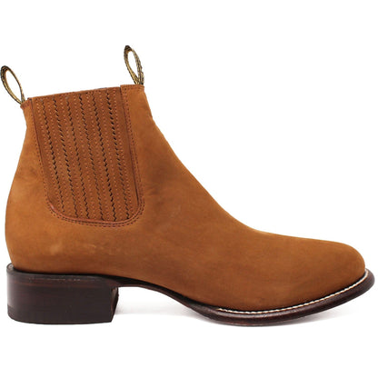 Los Altos Men's Round Toe Suede Leather Short Boots LAB-50B63