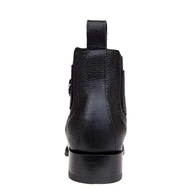 Los Altos Men's Wide Square Toe Caiman Belly Short Boots  82BV82