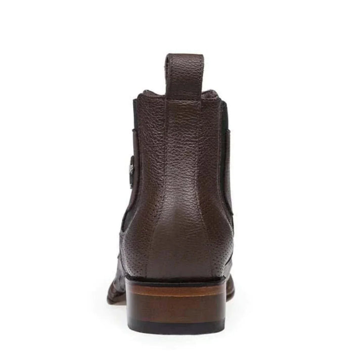 Los Altos Men's Square Toe Ostrich Short Boots LAB-82BV03