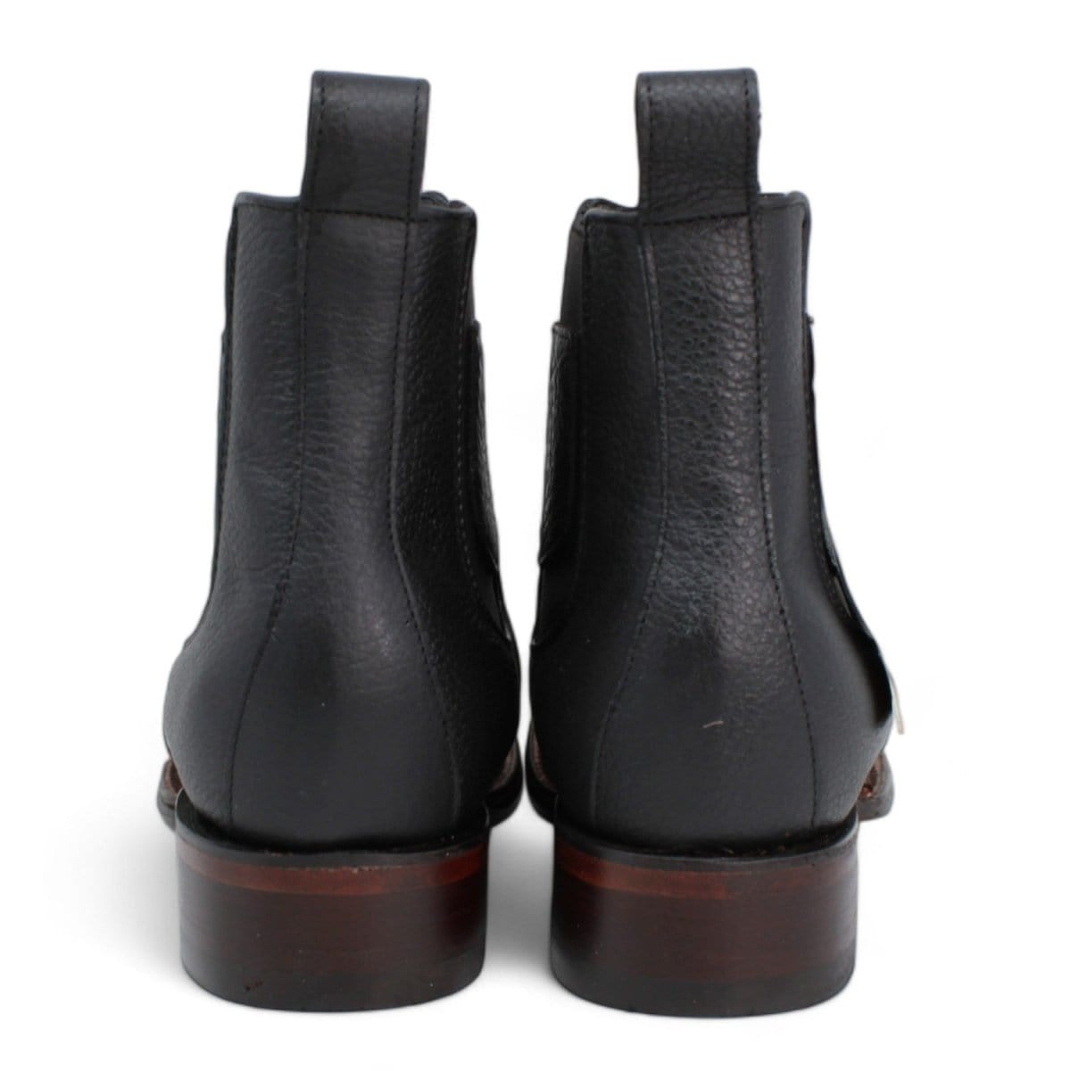 Men's Los Altos Wide Square Toe Crazy Leather Boots - Brown main image 1