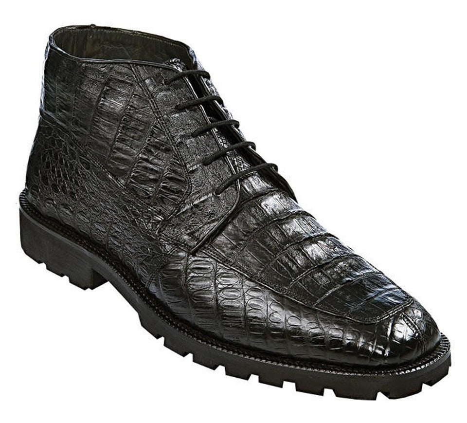 Los Altos Mens Black Crocodile Chukka Boot ZA2060205